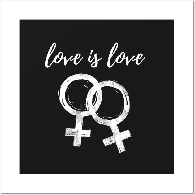 Love is Love Queer Femme Wall Art by IllustratedActivist